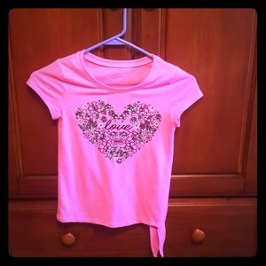 Girls Pink Love Shirt
